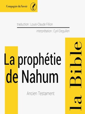 cover image of La prophétie de Nahum